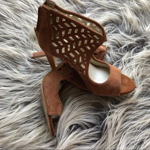 BCBGeneration brown suede heels